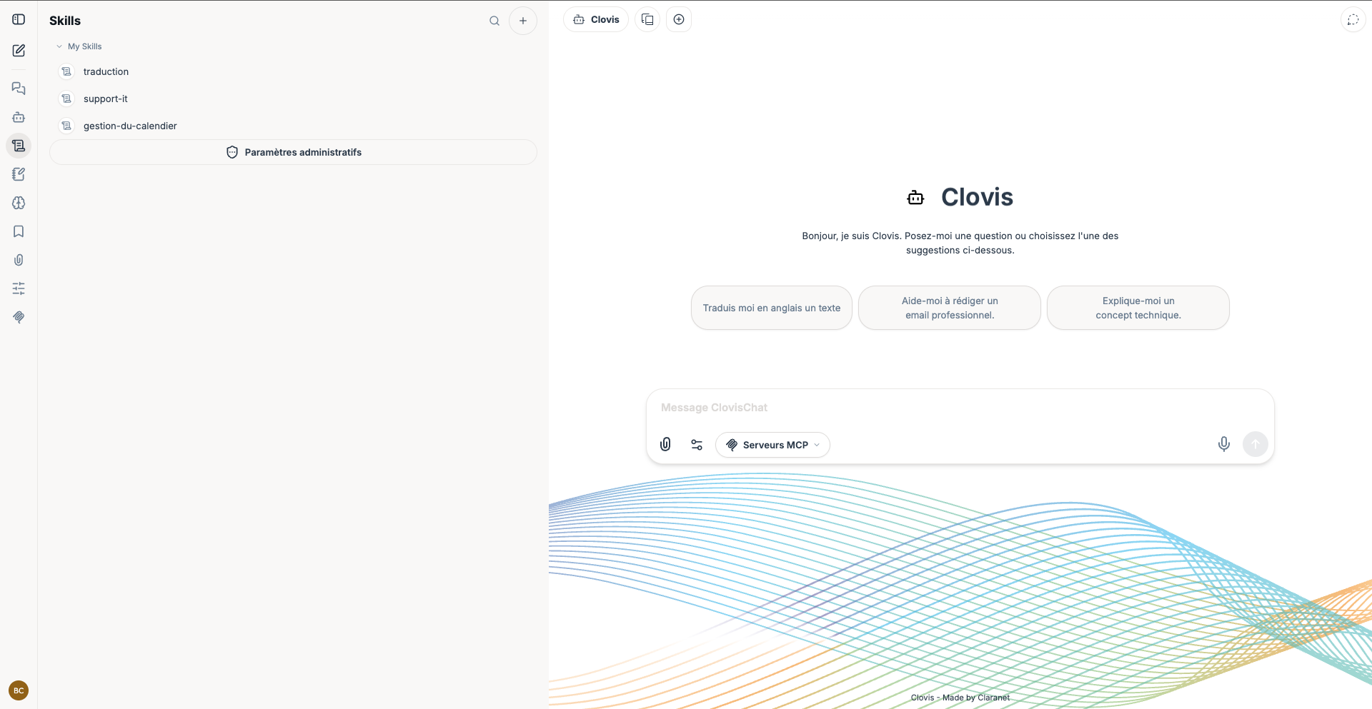List of skills available in Clovis